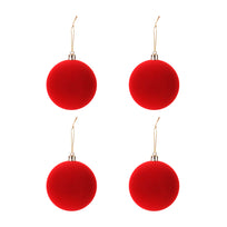 Art.12948 Esfera Terciopelo 8cm C/4pz