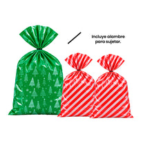 Art.13145 Bolsas Navidad 1.22M, 76CM 3PZ