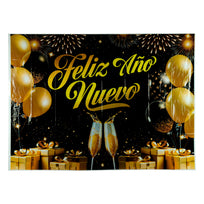 Art.13153 Fondo Decorativo Año Nuevo 121x162cm 1pz