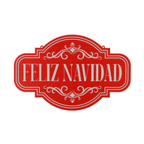 Art.13216 Letrero Feliz Navidad 23x35cm 1pz
