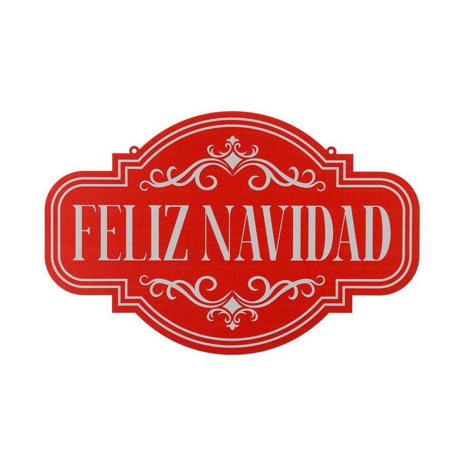Art.13216 Letrero Feliz Navidad 23x35cm 1pz