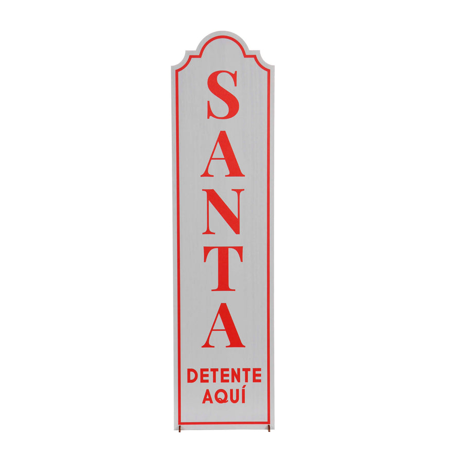 Art.13222 Letrero Santa Detente 60x15x10cm 1pz