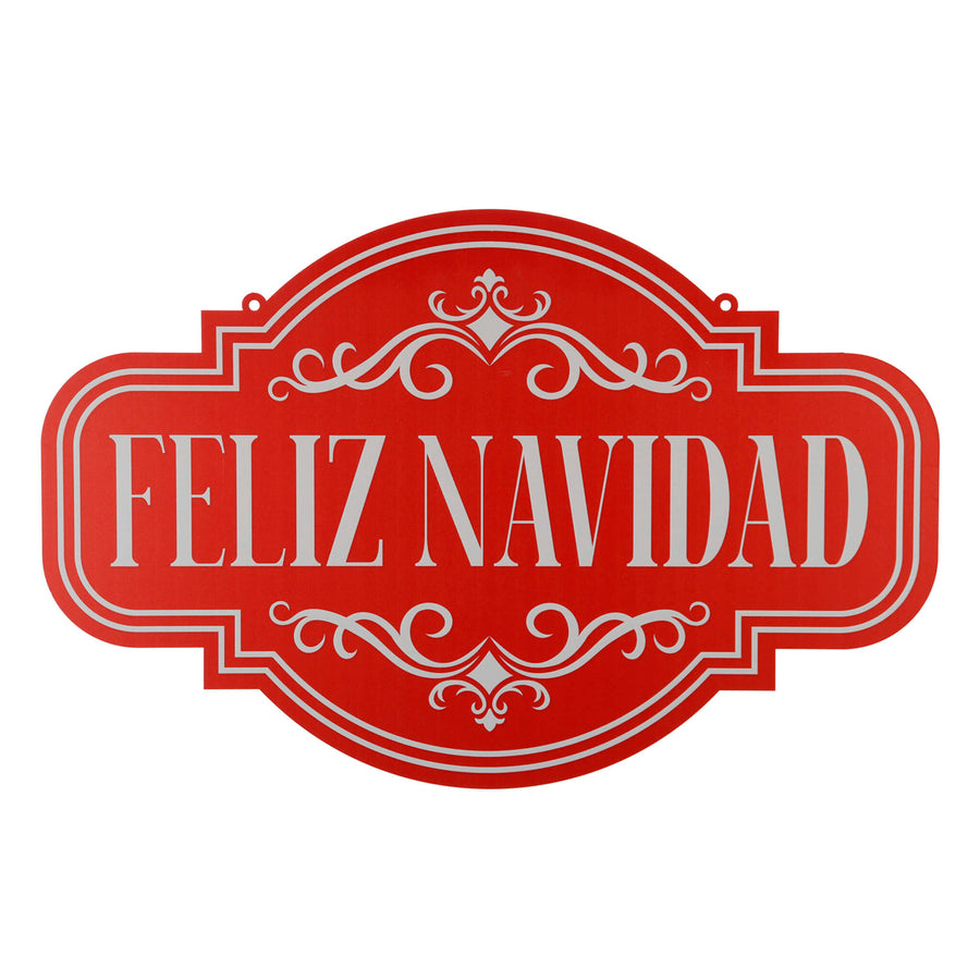 Art.13245 Letrero Feliz Navidad 39x60cm 1pz
