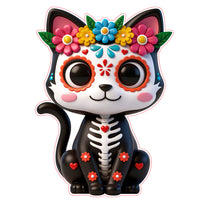 Art.13293 Adorno Mascota Calavera 35x25c