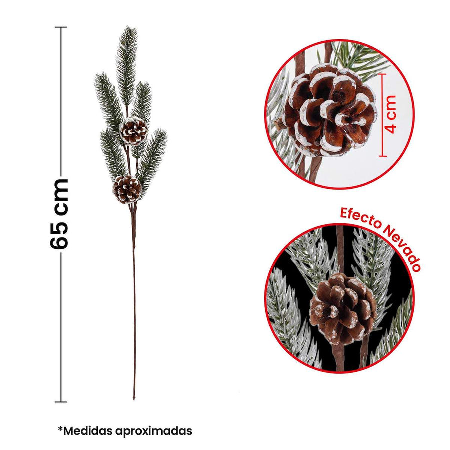 Art.1473 Vara Pino Con Piñas 65cm 1pz