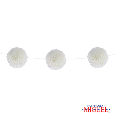 Fantasías Miguel Art.1760 Guía Pom Poms 4cm 1.5m 10pz