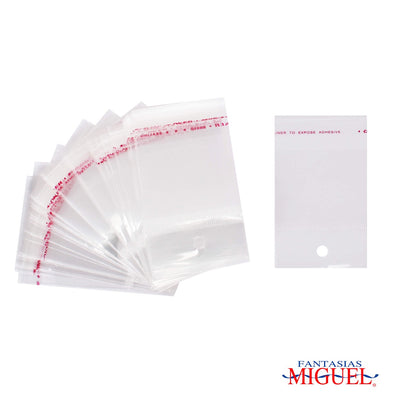 Fantasías Miguel Art.1819 Bolsa Celofán con Sello Adhesivo 4x5cm 100pz