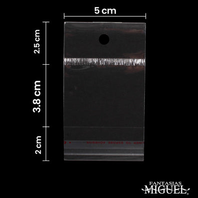 Fantasías Miguel Art.1819 Bolsa Celofán con Sello Adhesivo 4x5cm 100pz