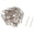 Fantasías Miguel Art.2071 Alfiler De Engarce Latón 1in (2.5 cm) 10g (aprox 120pz) Niquel