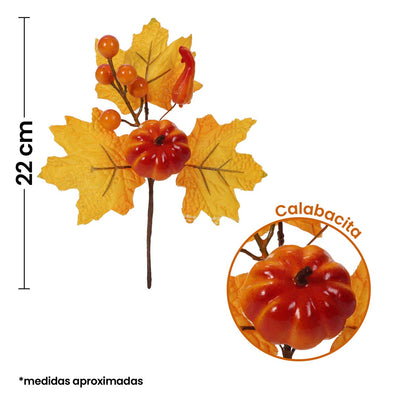 Fantasías Miguel Art.243 Pick Otoñal Calabazas 22cm 1pz