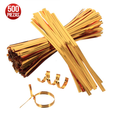 Fantasías Miguel Art.2475 Alambre Twist Metálico 12cmx4mm 500pz