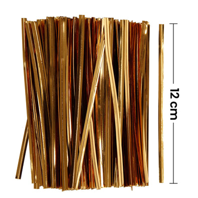 Fantasías Miguel Art.2475 Alambre Twist Metálico 12cmx4mm 500pz