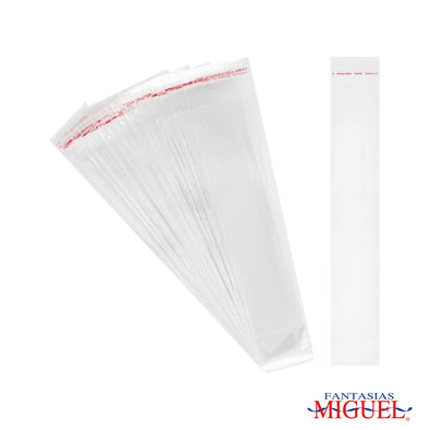 Fantasías Miguel Art.2514 Bolsa Celofán con Sello Adhesivo 21x4+2.5cm 100pz