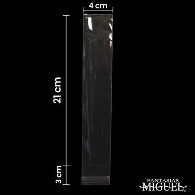 Fantasías Miguel Art.2514 Bolsa Celofán con Sello Adhesivo 21x4+2.5cm 100pz
