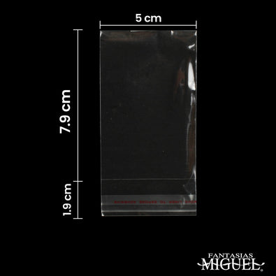 Fantasías Miguel Art.2879 Bolsa Celofán con Sello Adhesivo 8x5cm 100pz