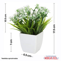 Art.3296 Arreglo Plantita Con Base 16x13x11cm 1pz