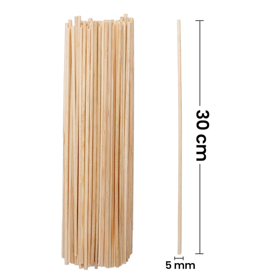 Art.3615 Palillo Redondo 30cmx4mm 100pz