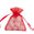 Fantasías Miguel Art.3784 Bolsas De Organza 10x7.5cm 12pz Rojo