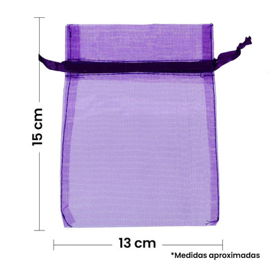 Fantasías Miguel Art.3797 Bolsas De Organza 15x13cm 12pz
