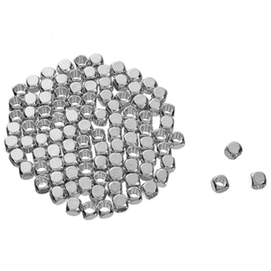 Art.4285 Cuenta Cubo De Metal 3mm 100pz