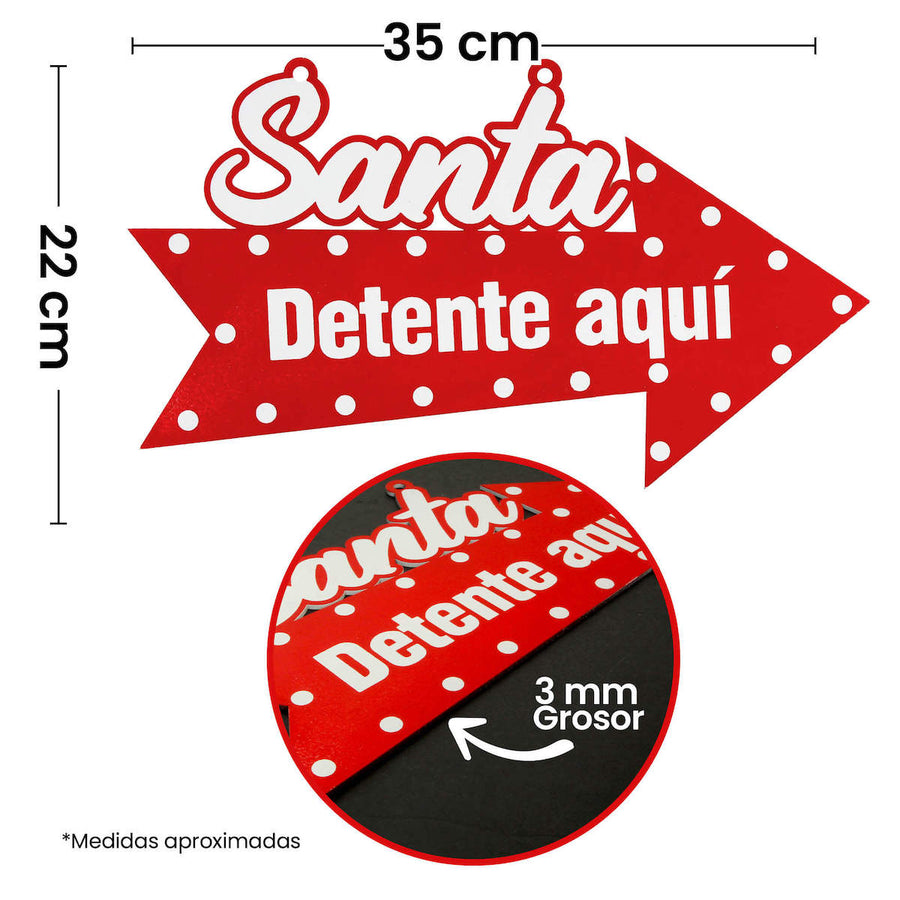 Art.5222 Flecha Navideña Grande Color 22x35cm 1pz