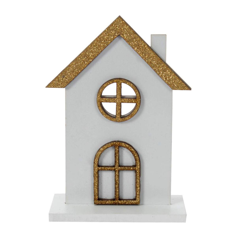 Art.5343 Casita Blanca Con Base Chica