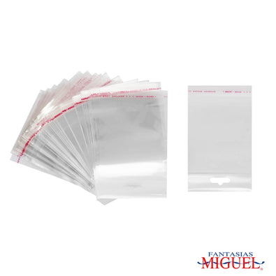Fantasías Miguel Art.5402 Bolsa Celofán con Sello Adhesivo 7.5X8cm 100pz