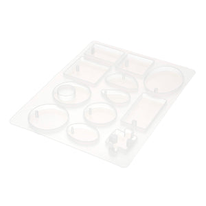 Art.5426 Molde De Silicón Figuras Bisutería 13x10cm 1pz