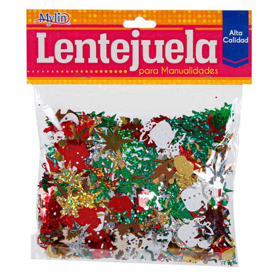 Fantasías Miguel Art.5447 Lentejuela Surtido Navidad Varios Tamaños 50g