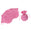 Fantasías Miguel Art.5455 Bolsa Terciopelo Grande 12x9cm 5pz Rosa