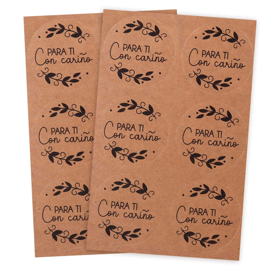 Art.5467 Calcomanía Agradecimiento Kraft