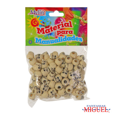 Fantasías Miguel Art.5866 Cuenta Cráneo 10mm 100pz