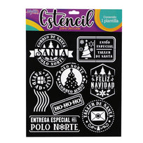 Art.6027 Esténcil Figuras Navideñas