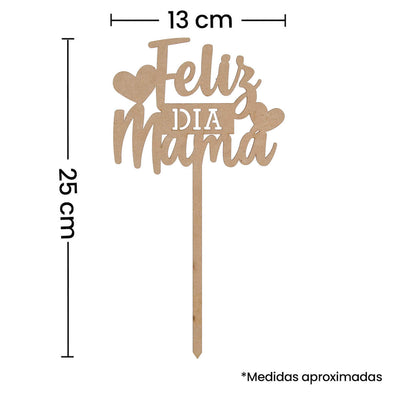 Fantasías Miguel Art.6085 Pick Feliz Día Mamá 25x13cm 1pz