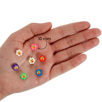 Art.6176 Cuentas Flor Feliz 10mm Hilo 40cm  (Aprox 43pz)