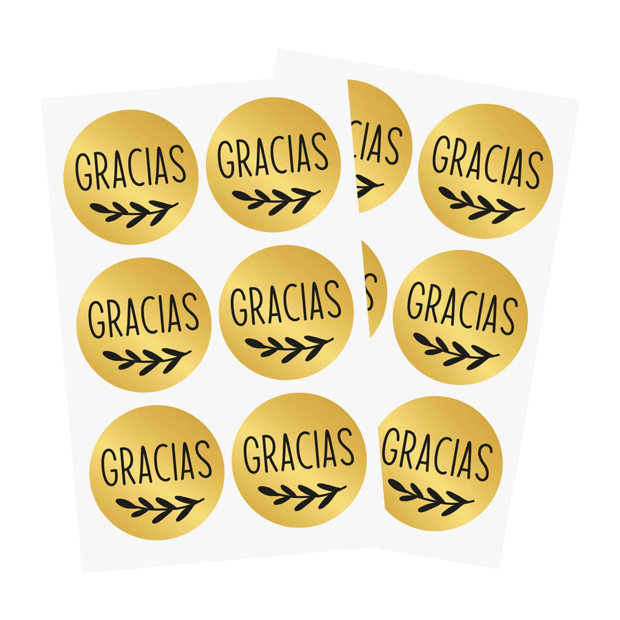 Art.6638 Calcomanía Métalica Gracias