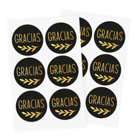 Art.6638 Calcomanía Métalica Gracias