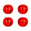 Fantasías Miguel Art.6989 Cascabel 40mm 4pz Rojo Metal
