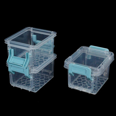 Fantasías Miguel Art.7030 Cajas Apilables De Plástico Con Broche En Los Lados 14x8.8x6.7cm 3pz