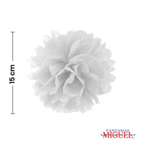Art.7107 Adorno De Papel Flor 15cm 3pz