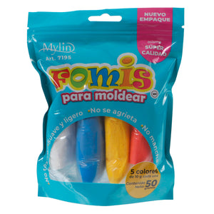 Art.7195 Fomis Suave Moldeable Surtido 5 colores 50g 1paq