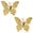 Fantasías Miguel Art.7762 Mariposa De PVC 17x21cm 2pz Oro