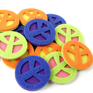 Art.7789 Felti Peace & Love Con Adhesivo