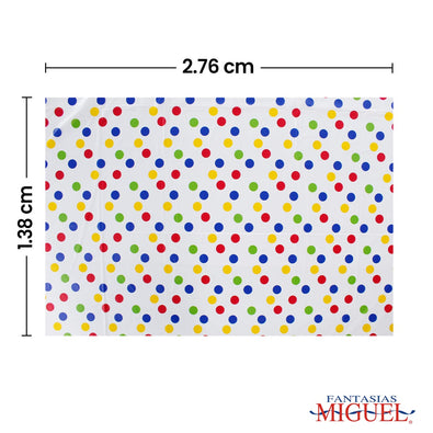 Fantasías Miguel Art.8379 Mantel Plástico Rectangular Puntos 1.38x2.76m 1pz