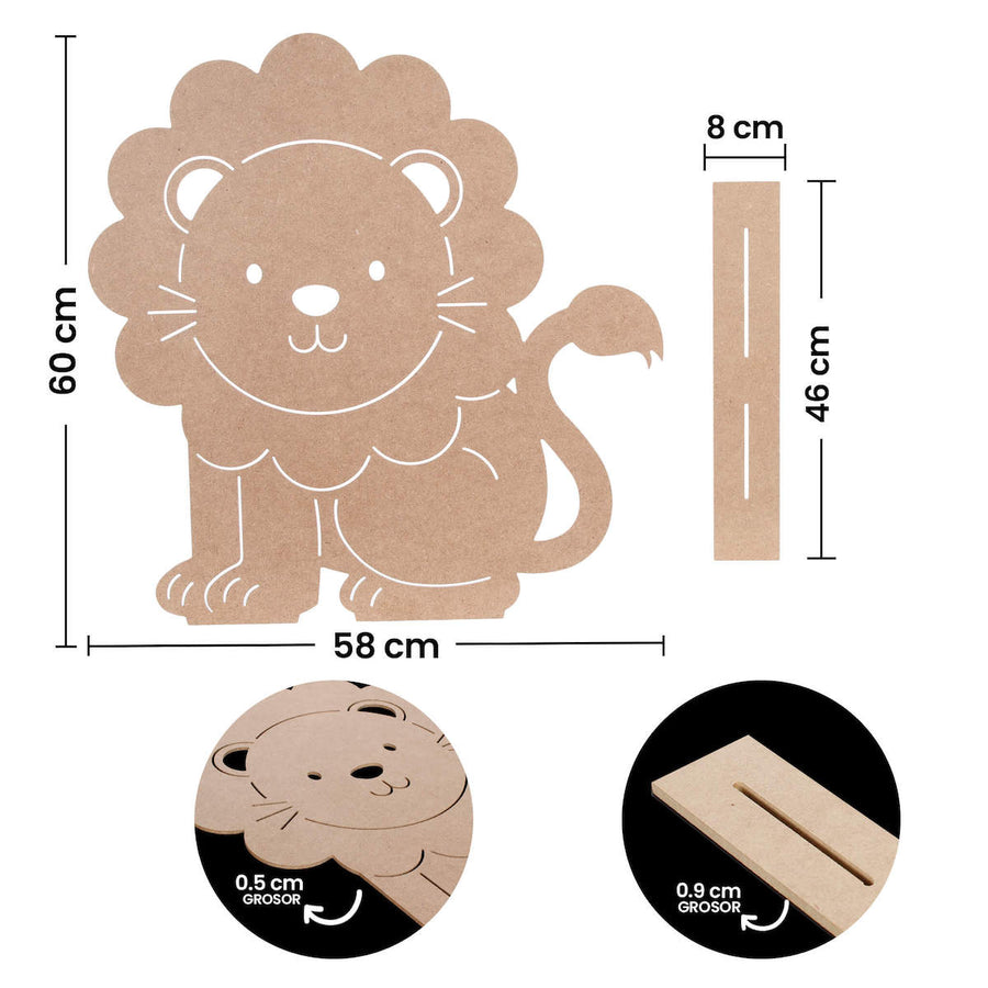 Art.840 León 60x58x8cm 1pz