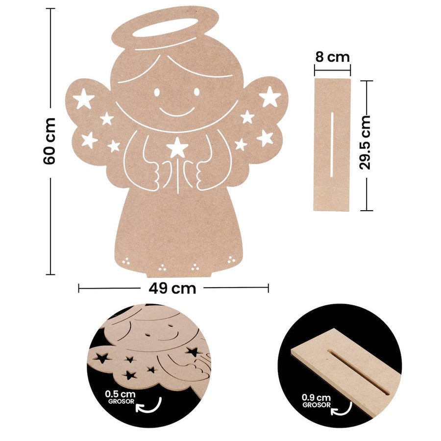 Art.841 Ángel 60x49x8cm 1pz