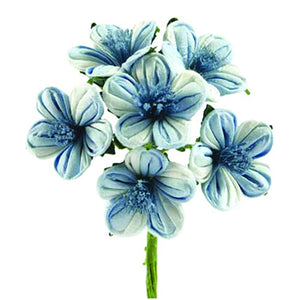 Art.8479 Ramito Flor Papel Grabada X6 Flores