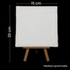 Fantasías Miguel Art.8941 Lienzo Para Pintar Con Atril 20x15cm 1pz