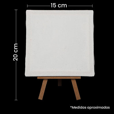 Fantasías Miguel Art.8941 Lienzo Para Pintar Con Atril 20x15cm 1pz