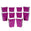 Fantasías Miguel Art.9006 Caja Palomitas Lisa 13x9.5x6.5 cm 10pz Morado